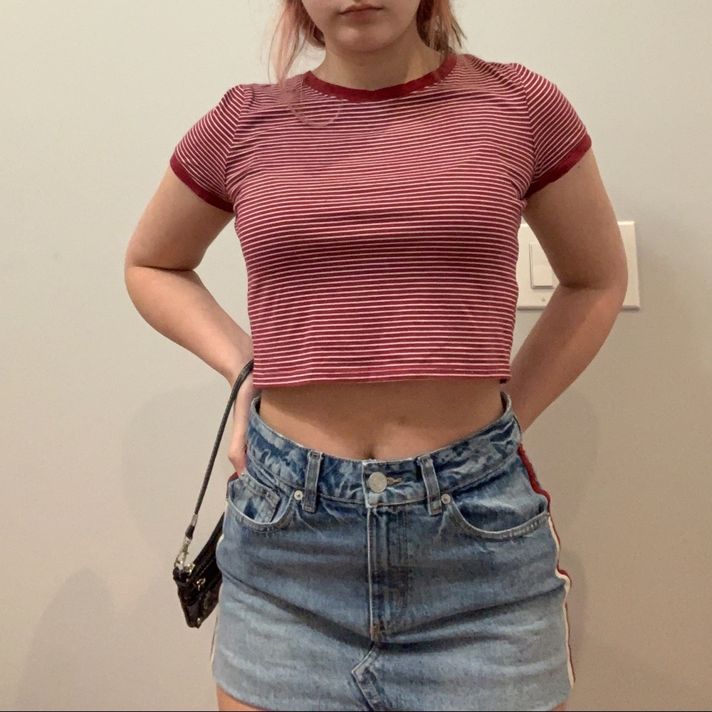 striped baby-tee